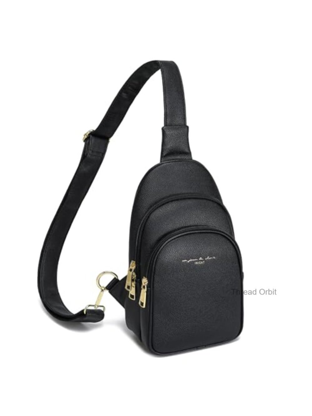 Faux Leather Sling Crossbody Bag Fanny Pack Travel Purse